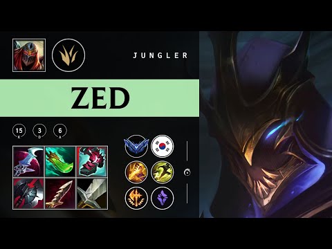 Zed Jungle vs Taliyah - KR Diamond Patch 25.24