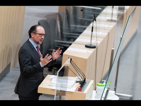 Fragestunde im Nationalrat mit Außenminister Schallenberg, 26. März 2021