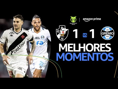 Gols e lances de Vasco da Gama x Grêmio