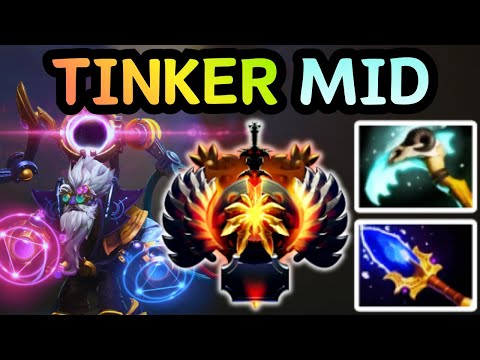 🔥 NEW PATCH 7.40b TINKER MID REARM = UNLIMITED SPELLS | DOTA 2 GAMEPLAY 🔥