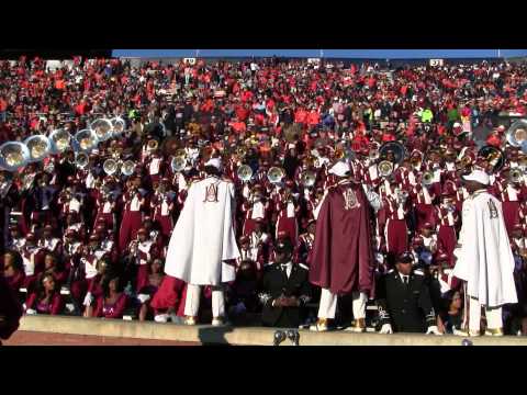 Alabama A&M University Band 2012 - Clips from the Auburn University Game