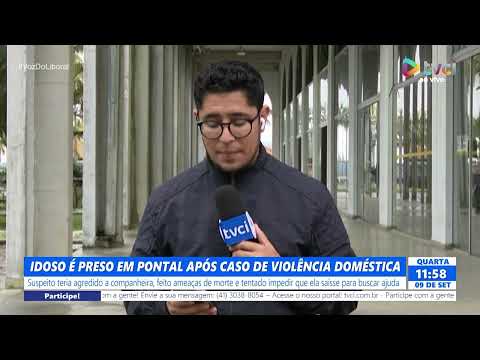 AO VIVO:IDOSO É PRESO EM PONTAL APÓS CASO DE VIOLÊNCIA DOMÉSTICA
