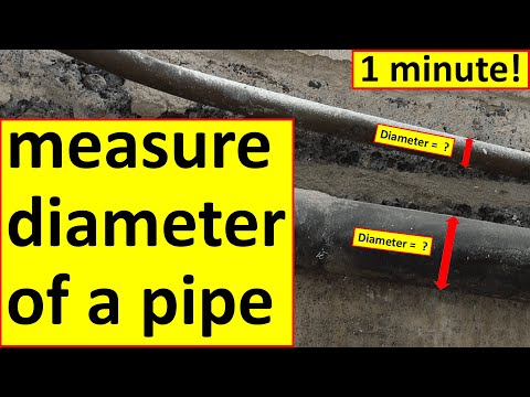 How to measure the diameter of a pipe
