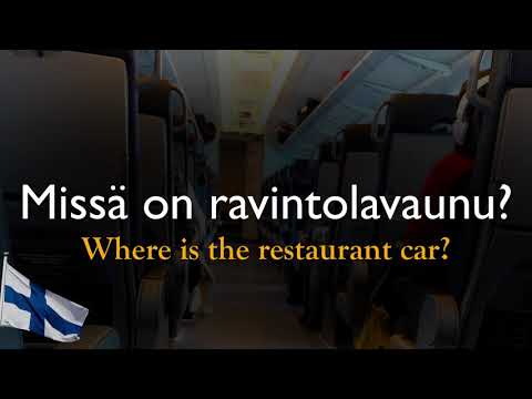 Common Finnish sentences on a train