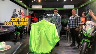 Download lagu Taking Delivery of My New Superbike Kawasaki zx10r 2021 in Dehradun 😍, Welcome To The Family mp3