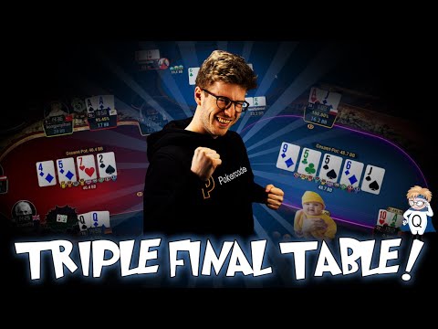 TRIPLE FINAL TABLE | CRAZY SUNRUN SESSION | Q_Poker Stream Highlights