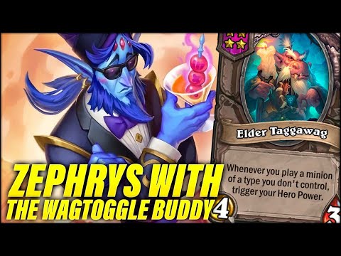 Unlimited Wishes With Zephrys And The Wagtoggle Buddy | Dogdog Hearthstone Battlegrounds