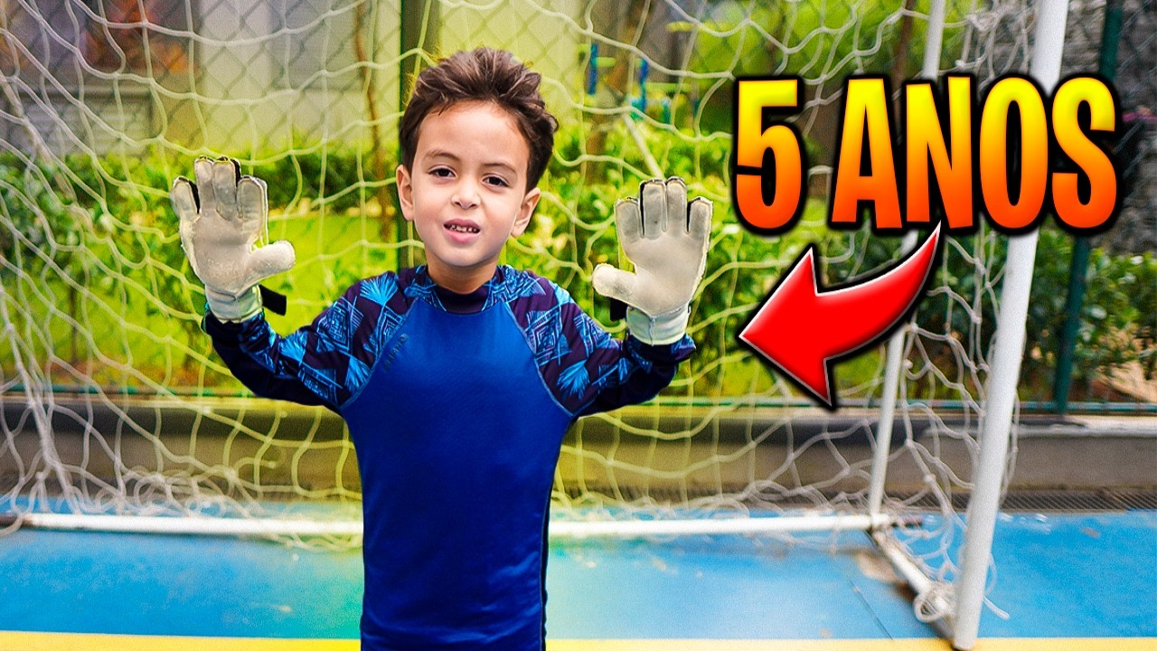 OLHA ESSE MINI GOLEIRO DE APENAS 5 ANOS NO GOL!
