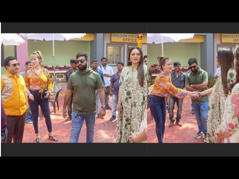 Sonakshi Sinha and Huma Qureshi Promoting New Song on #TMKOC Show in Film City 😍 ||exclusive||