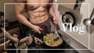 【Vlog】23歳社会人の日常Vlog｜新しいトレーニングウェアで筋トレ！腰の痛みは順調に回復