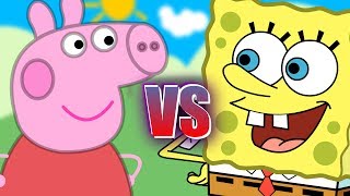 Peppa Pig vs Bob Esponja - BATALLAS DE RAP ANIMADAS