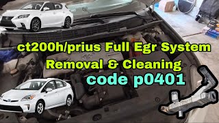 2011-2017 ct200h/prius Code p0401Egr Sysytem#ct100h #prius #egrcooler #egrsystem #egrvalve