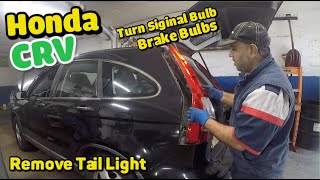 Brake light bulb on HONDA CRV 2010   remove tail light on Honda CRV