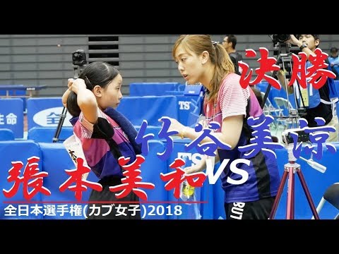 Miwa Harimoto 張本美和 vs Misuzu Takeya 竹谷美涼 | カブ女子 決勝 | 全日本選手権2018