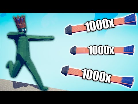 ZOMBIE KING GIANT vs 1000x OVERPOWERED UNITS - TABS | Totally Accurate Battle Simulator 2023