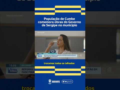 O trabalho que transforma Sergipe está em Cumbe! ✅💙 #Obras #Investimento #GovernoSergipe #Sergipe
