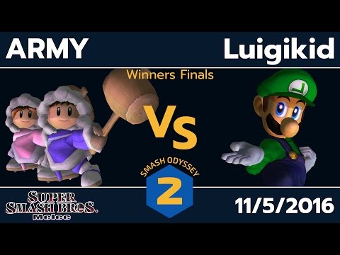 SO2 - ARMY (Ice Climbers) vs. SSBM-T | Luigikid (Luigi) - SSBM Winners Finals - Smash Melee