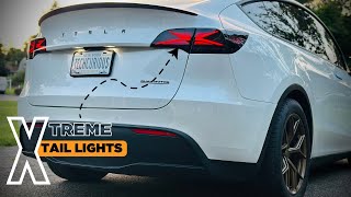 These Tail Lights for Tesla Model Y Are SICK! #hansshow #x-treme #tesla