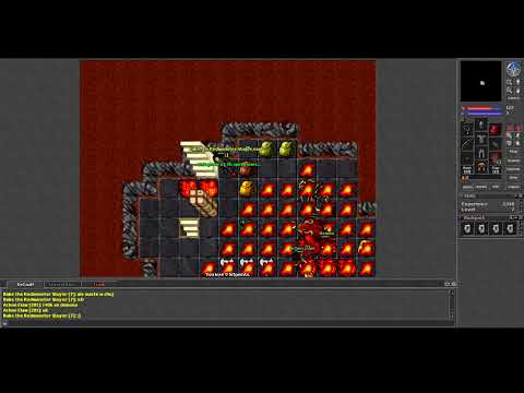 Old Tibia - Lvl 7 vs Demon (Harmonia 2007 7.92)