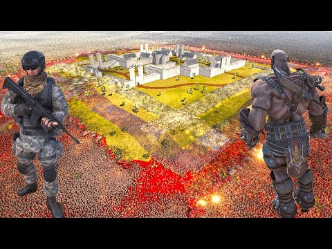 3,960,000 million joint evil army attacked Egyptian castle !! Ultimate Epic Battle Simulator 2