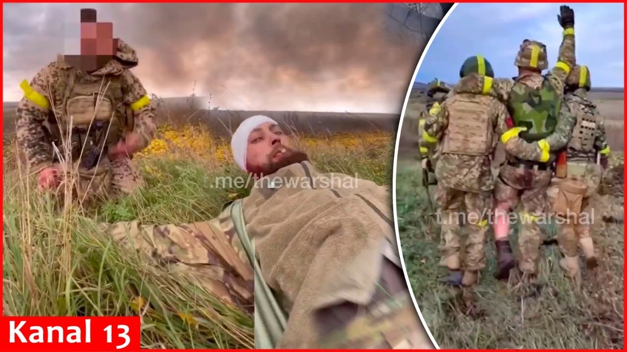 Soldados ucranianos foram emboscados por russos – seus carros explodiram, eles ficaram feridos…