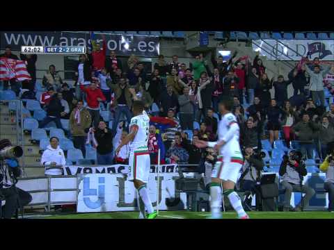 Gol de El Arabi (2-2) en el Getafe CF - Granada CF - HD
