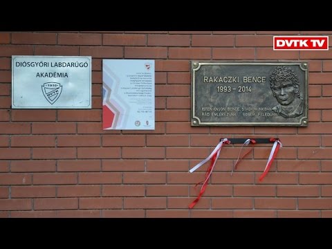 Felavatták Rakaczki Bence emléktábláját | 2015. szeptember 16. | DVTK TV