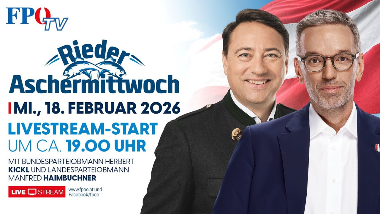 Rieder Aschermittwoch 2026 mit Herbert Kickl & Manfred Haimbuchner