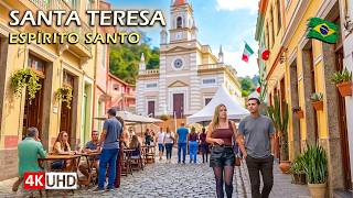 🇧🇷 🇮🇹 A Little Piece of Italy in Brazil — SANTA TERESA, Espírito Santo Walking Tour 【 4K UHD 】