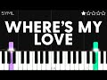 SYML Where S My Love EASY Piano Tutorial