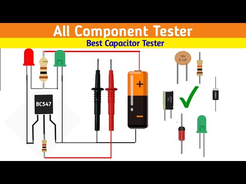 All component tester || Magic tester || BC547 tester circuit || capacitor tester ||continuity tester
