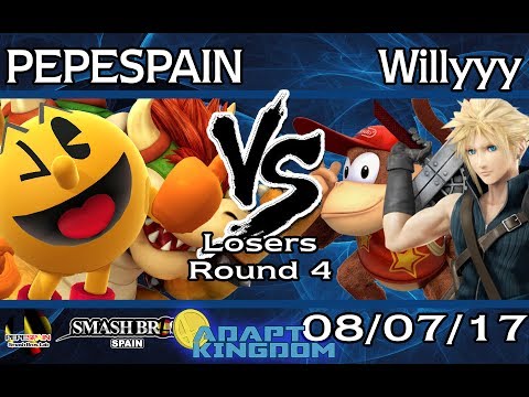 Adapt Kingdom - PEPESPAIN (PAC-MAN/Bowser) vs Willyyy (Cloud/Diddy) - Losers Round 4