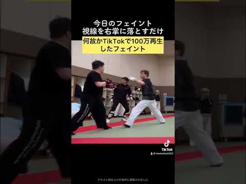 何故かTikTokで100万再生したフェイント＃パンチ　＃フェイント #martialarts