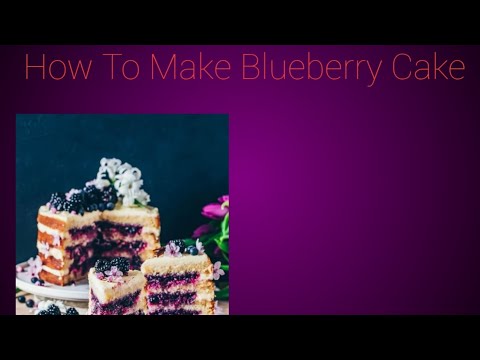 #Blueberry cake Recipe 🫐(450gram cake). How To Make Blue berry Cake🍰