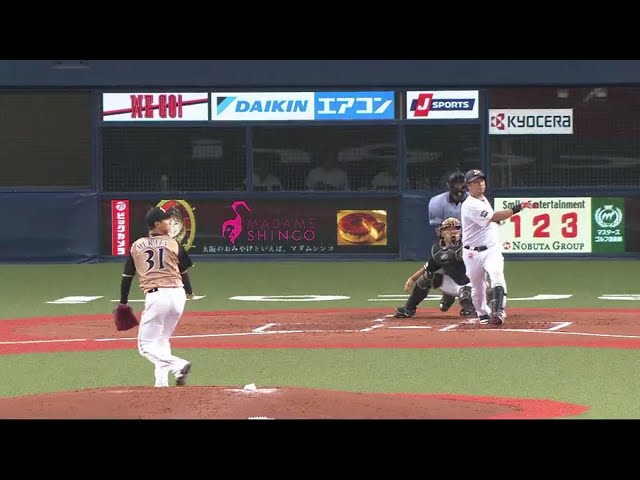 【1回裏】バファローズ・中島が意地の勝ち越しタイムリー2ベースヒット!! 2018/8/30 Bs-F