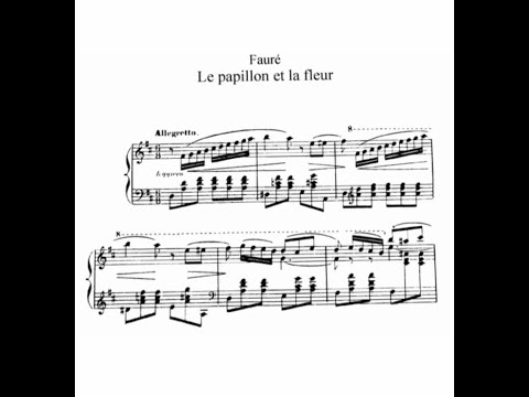 Karaoke: Gabriel Fauré - Le Papillon et la Fleur, Op. 1/1 + Score