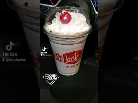 Jack In The Box Cookies and cream shake is the best! #jackinthebox #cookiesandcream #shake #viral