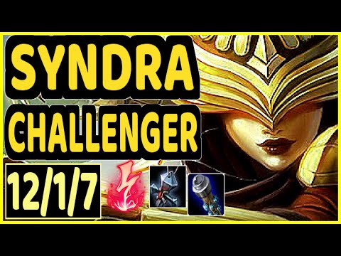 SERTUSS (SYNDRA) - 12/1/7 KDA MID CHALLENGER GAMEPLAY - EUW