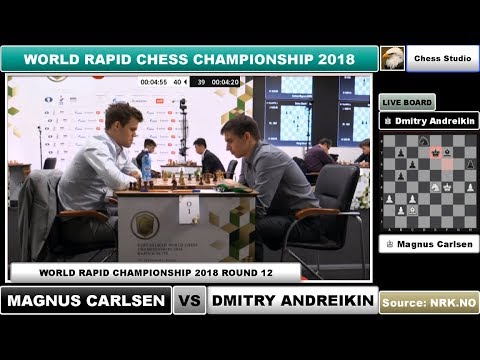 CARLSEN VS ANDREIKIN | WORLD RAPID CHESS CHAMPIONSHIP 2018