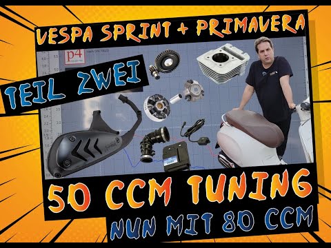 50 cc - 4-stroke tuning - PART 2 - Vespa Primavera Euro 5 - How it learns to walk