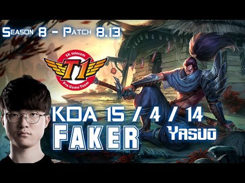 SKT T1 Faker YASUO vs VLADIMIR Mid - Patch 8.13 KR Ranked