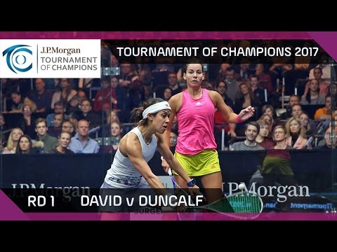 Squash: David v Duncalf - Tournament of Champions 2017 Rd 1 Highlights
