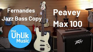Video thumbnail for Fernandes Jazz Bass Copy and Peavey Max 100 - Phil Uhlik Music Demo by Uhlik Music