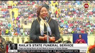 Mama Ida Odinga's Emotional Tribute To Her Late Husband Raila Amolo Odinga