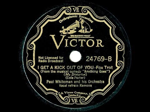 1935 HITS ARCHIVE: I Get A Kick Out Of You - Paul Whiteman (Ramona Davies, vocal)