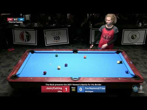 #16 - 9 Ball - Janic/Cutting vs Fox-Raymond/Tripp - 2021 Women's Battle for the Border
