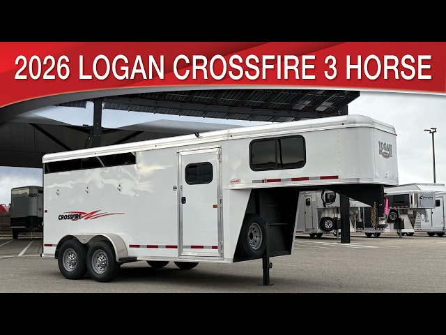 Preview image of 2026 Logan Coach Crossfire 3 Horse Gooseneck youtube video