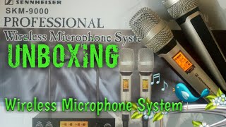 Video thumbnail for UNBOXING Microphone  Wireless, Bluetooth  Sennheiser SKM 9000, karaoke by gemini star003