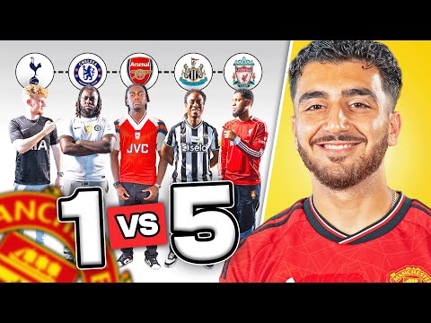 1 MANCHESTER UNITED FAN v 5 PREMIER LEAGUE FANS 😈