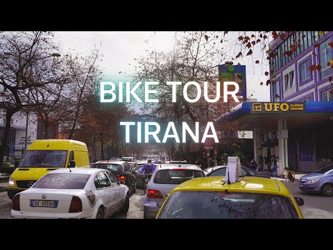 🇦🇱 Cycling Throuth Traffic Jam in Tirana, Albania | 4K